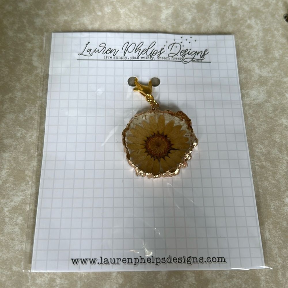 Lauren Phelps and design Charm pin NWT gold color